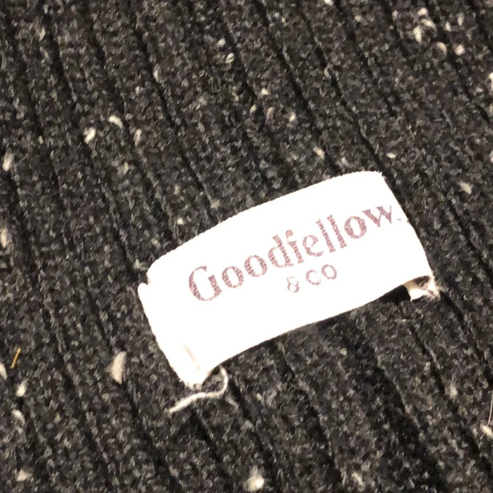 GOODFELLOW & CO. Black & White Fleck Mélange Knit Beanie Hat - Picture 5 of 5